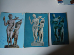 GREECE    POSTCARDS 3 EROS VENUS AFRODITE ANS PAN  DIFFERENT FOR MORE PURCHASES 10% DISCOUNT - Griekenland