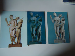 GREECE    POSTCARDS 3 EROS VENUS AFRODITE ANS PAN  DIFFERENT FOR MORE PURCHASES 10% DISCOUNT - Grèce