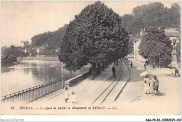 AGGP8-88-0624 - EPINAL - Le Quai De Juillet Et Monument De 1870-71 - Epinal