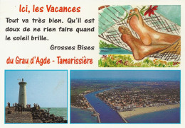 *CPM - 34 - AGDE - Grau D'Agde - La Tamarissière - Multivue - Agde