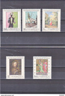 TCHECOSLOVAQUIE 1967 PEINTURES Yvert 1601-1605, Michel 1748-1752 NEUF** MNH Cote 10 Euros - Ungebraucht