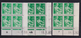 D 789 / LOT  N° 1231 BLOC DE 4 COIN DATE NEUF** COTE 9€ - Verzamelingen