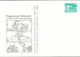 DDR PP 18, Ungebraucht, Briefmarkenausstellung DDR '89, Magdeburger Rathaustür, 1989 - Private Postcards - Mint