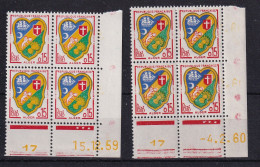 D 789 / LOT  N° 1232 BLOC DE 4 COIN DATE NEUF** COTE 10€ - Verzamelingen