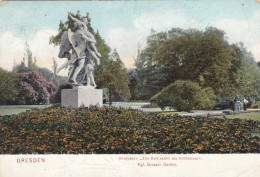 Dresden, Kgl.Grosser Garten, Sculptur "Die Zeit Raubt Die Schönheit" Gl1907 #E8069 - Autres & Non Classés