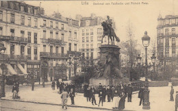 Lille, Denkmal Von Faidherbe Und Richelé Platz Feldpgl1916 #E9195 - Sonstige & Ohne Zuordnung