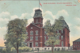 Lincoln, NE., Main Building State University Glum 1910? #E8720 - Other & Unclassified