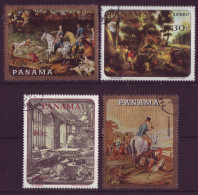 Amérique - Panama - Tableaux - 4 Timbres Différents - 7279 - Panama