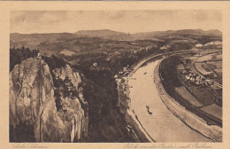 Sächs.Schweiz, Blick Von Der Bastei Nach Kurort Rathen Gl1924 #E9401 - Autres & Non Classés