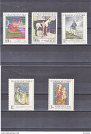 TCHECOSLOVAQUIE  1968 PEINTURES Yvert 1686-1690, Michel 1839-1843 NEUF** MNH Cote 15 Euros - Unused Stamps