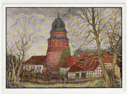 39073707 - Diepholz, Kuenstlerkarte Nach Dem Gemaelde Von Robert Koepke Mit Schloss Ungelaufen  Ecken Mit Albumabdrueck - Weyhe