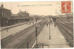 Saint Pol Sur Ternoise.la Gare Et Vue Sur Les Quais. - Saint Pol Sur Ternoise