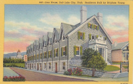 Salt Lake City, Utah, Lion House, Built By Brigham Young Ngl #E8696 - Sonstige & Ohne Zuordnung