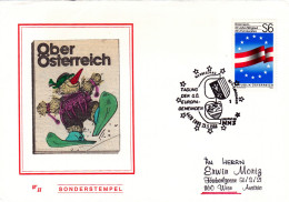 AUSTRIA POSTAL HISTORY / TAGUNG DER O.O EUROPA-GEMEIDEN, 23.5.1986 - Cartas & Documentos