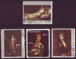 Amérique - Panama - Tableaux - 4 Timbres Différents - 7282 - Panamá