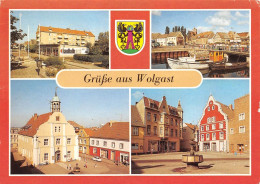 Wolgast Rathaus Hafen Stadtpartie Gl1987 #169.382 - Otros & Sin Clasificación