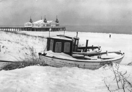 Ostseebad Ahlbeck Winter An Der Seebrücke Gl1985 #169.459 - Sonstige & Ohne Zuordnung