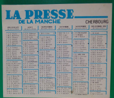 Petit Calendrier De Poche 1991 Journal La Presse De La Manche Cherbourg - Small : 1991-00