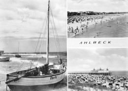 Ostseebad Ahlbeck Schiff Und Strand Gl1967 #169.464 - Autres & Non Classés
