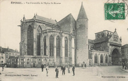 épinal * Place Et Vue D'ensemble De L'église St Maurice - Epinal