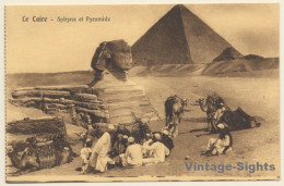 Cairo / Egypt: Sphynx Et Pyramide - Camel Caravan (Vintage PC 1910s/1920s) - Autres & Non Classés