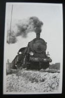 Locomotive à Vapeur Immat. 4E 46 ( ? ) A Identifier   /Ancienne  Photo 7 X 11 Cm - Treni