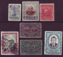 Amérique - Guatemala - Célébrités - 7  Timbres Différents - 7294 - Guatemala