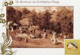 *CPM Repro D'une CPA - BELGIQUE - HAINAUT -  GOTTIGNIES Plage- - Le Roeulx