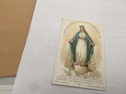 Image Pieuse  Image Religieuse 1900 Couleur Prière à La Sainte Vierge Marie Conçue S’empêcher Prier Pour Nous - Devotieprenten