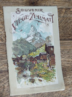 ZERMATT Souvenir Viege Zermatt Carte - Toeristische Brochures