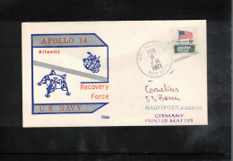 USA 1971 Space / Weltraum - Apollo 14 - US Navy Recovery Force Atlantic USS Hawkins Interesting Cover - Estados Unidos