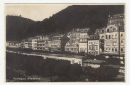 Karlsbad Alte Wiese Old Postcard Posted 1929 B240503 - República Checa