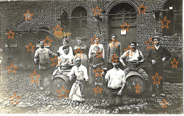 GOEULZIN  Secteur Douai, Rare Carte Photo Allemande, Brasserie Broquet, Soldats Et Civils,Guerre 14-18, WW1 - Autres & Non Classés