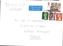 GB AFFRANCHISSEMENT COMPOSE SUR LETTRE DE STOCK ON TRENT POUR LA FRANCE 1994 - Cartas & Documentos