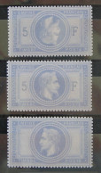 FRANCE 1869 5fr, Sc #37, Head Inverted, Head Looks Right Instead Left, Miss "5" And "F" - Fantacy Var Cinderella Stamps - Erinnofilia