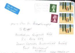 GB AFFRANCHISSEMENT COMPOSE SUR LETTRE DE BELFAST POUR LE NIGERIA 1996 - Lettres & Documents