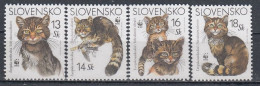 SLOVAKIA 458-461,unused - Chats Domestiques