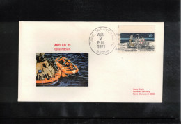 USA 1971 Space / Weltraum - Apollo 15 Splashdown Interesting Cover - Etats-Unis