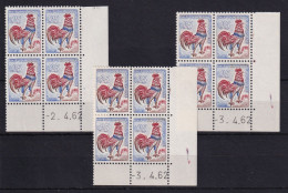 D 789 / LOT  N° 1331 COQ DE DECARIS 1ER TIRAGE COIN DATE DU 02/03/04/62 NEUF** - Colecciones Completas