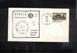 USA 1971 Space / Weltraum - Apollo 15 US Navy Recovery Force TF 140 Atlantic - USS AUSTIN Interesting Cover - Etats-Unis