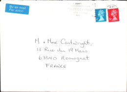 GB AFFRANCHISSEMENT COMPOSE SUR LETTRE DE STOCK ON TRENT POUR LA FRANCE 1993 - Brieven En Documenten