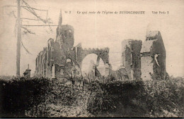 N°2160 W -cpa Ce Qui Reste De L'église De Zuydschoote - Altri & Non Classificati