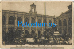 228319 ARGENTINA CORDOBA UNIVERSIDAD ESTATUA DE TREJO POSTAL POSTCARD - Argentine