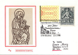 AUSTRIA POSTAL HISTORY / KLOSTER ST. PETER, BLUDENZ, 22.06.1986 - Lettres & Documents