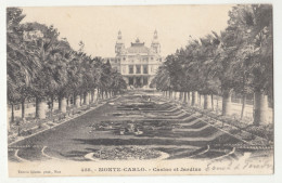 Monte-Carlo Casino Et Jardin Old Postcard Posted 1903 B240503 - Monte-Carlo