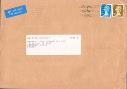 GB AFFRANCHISSEMENT COMPOSE SUR LETTRE DE DERBY POUR LA FRANCE 1993 - Lettres & Documents