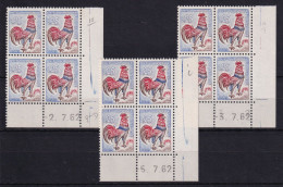 D 789 / LOT  N° 1331 COQ DE DECARIS 2EME TIRAGE COIN DATE DU 02/03/05/07/62 NEUF** - Colecciones Completas