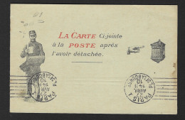 CARTE POSTALE Réponse Dépliant Publicitaire  MACHINE A ECRIRE SMITH Premier (89 Rue De Richelieu Paris ) - Advertising