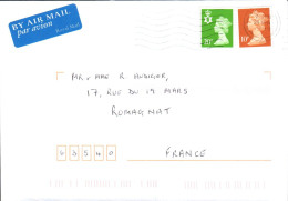 GB AFFRANCHISSEMENT COMPOSE SUR LETTRE DE BELFAST POUR LA FRANCE 1999 - Storia Postale