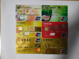 6pcs China Bank Card, - Geldkarten (Ablauf Min. 10 Jahre)